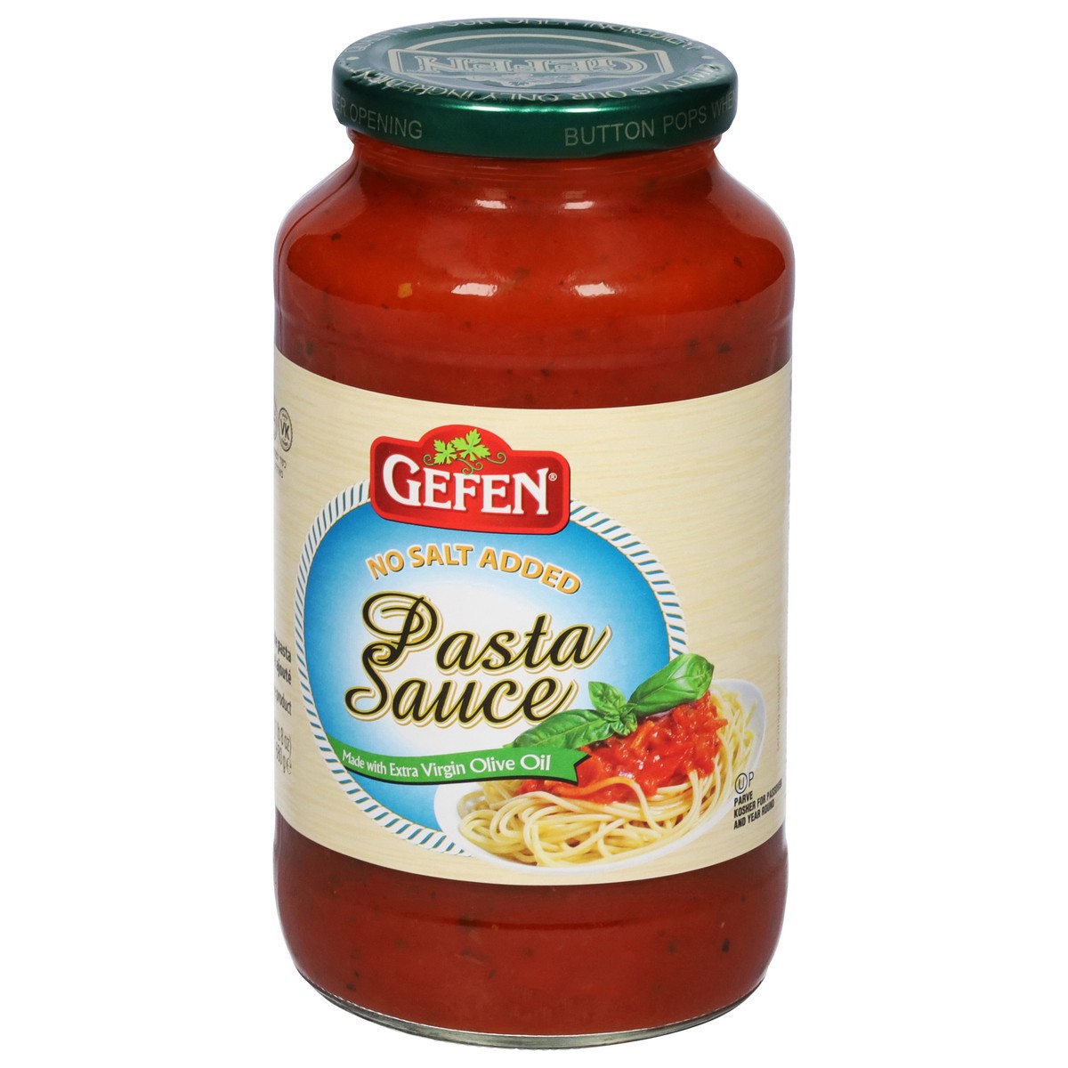 slide 3 of 9, Gefen Salt Free Pasta Sauce, 26 oz