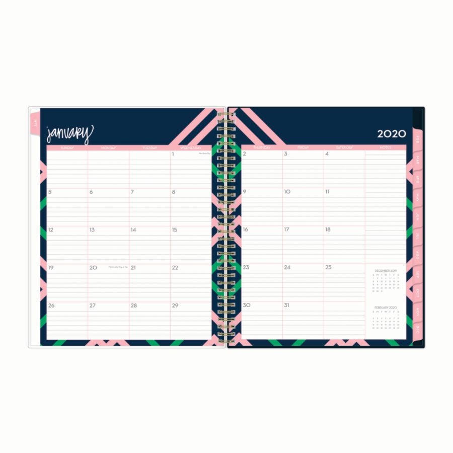 slide 4 of 4, Blue Sky Dabney Lee Weekly/Monthly Planner, 8-1/2'' X 11'', Ginnie, January 2020 To December 2020, 1 ct