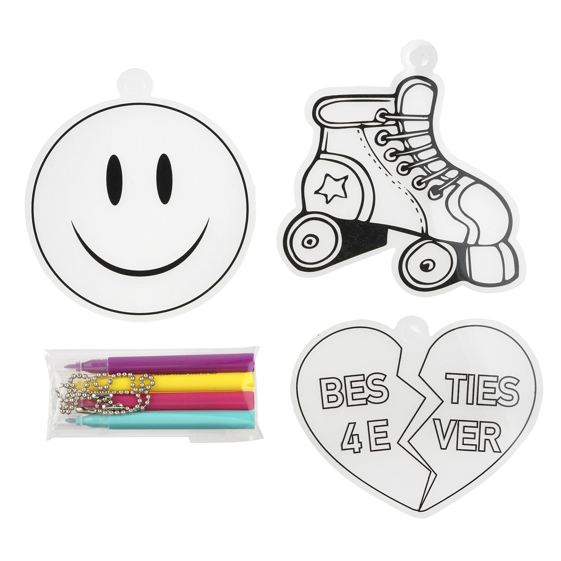 slide 3 of 3, Color Your Way Retro Icon Shrink Art Kit By Creatology, 2 in x 4.5 in