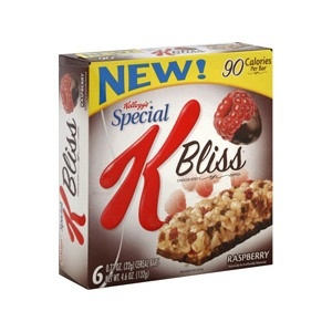slide 1 of 1, Kellogg's Special K Bliss Chocolatey Dipped Raspberry Cereal Bars, 6 ct; 0.77 oz; 22 gram; 4.6 oz; 132 gram