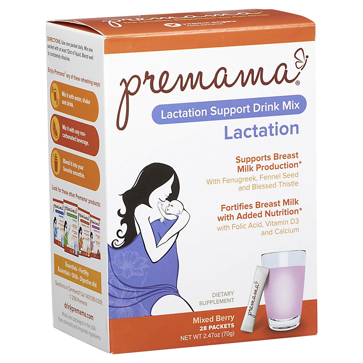 slide 2 of 8, Premama Drink Mix 28 ea, 28 ct