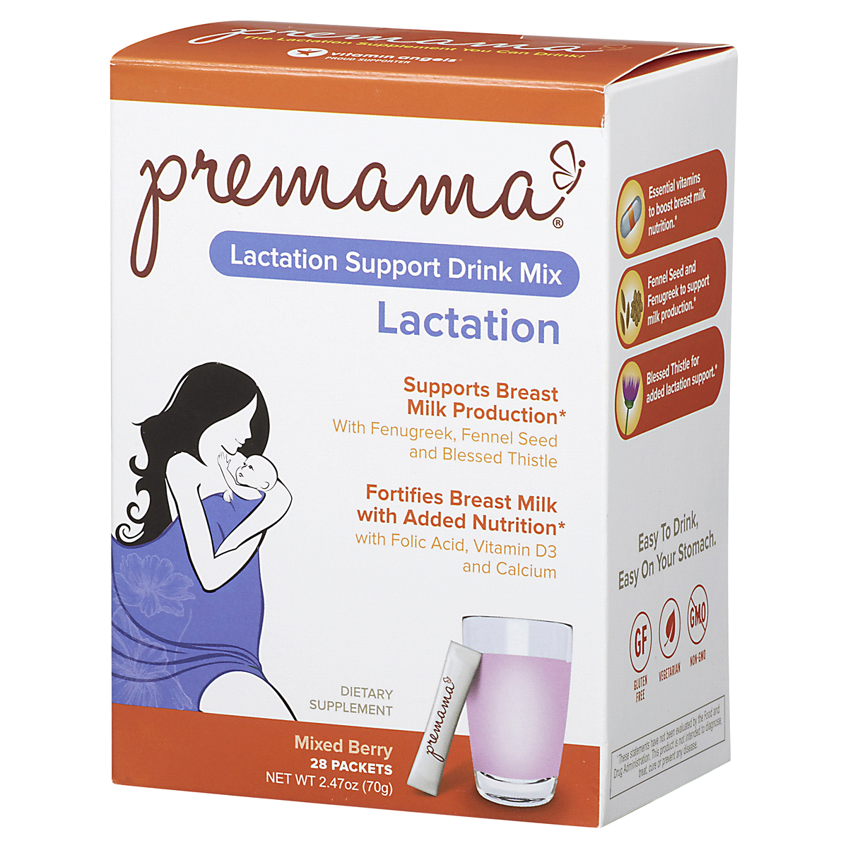 slide 3 of 8, Premama Drink Mix 28 ea, 28 ct