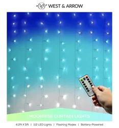 LED Moonrise Ombre Curtain Lights with Remote