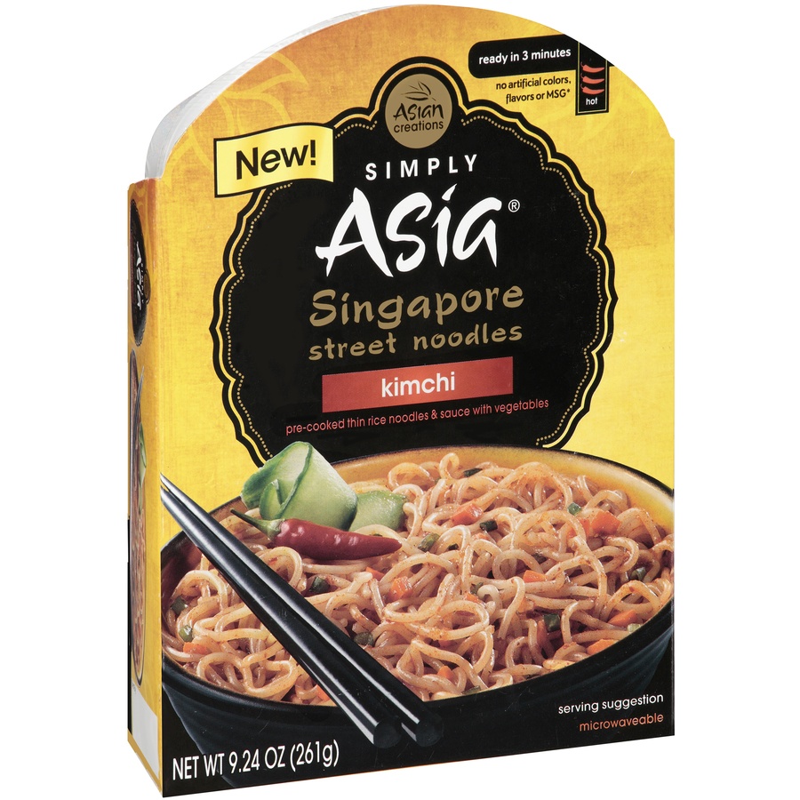 slide 3 of 3, Simply Asia Singapore Street Noodles Kimchi, 9.24 oz