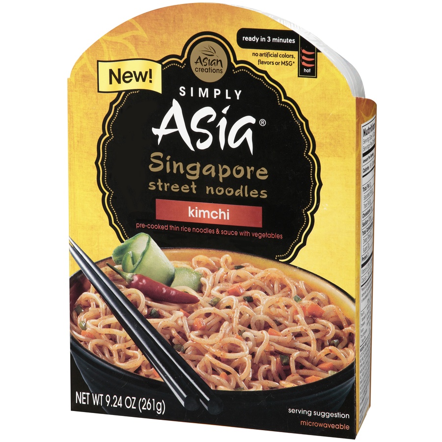 slide 2 of 3, Simply Asia Singapore Street Noodles Kimchi, 9.24 oz