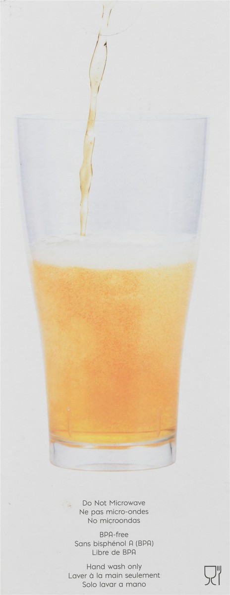 slide 7 of 9, Sensations 14 Fluid Ounce Plastic Pilsner Glasses 4 ea, 4 ct