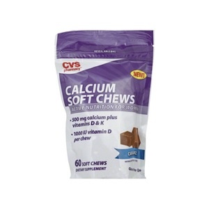 slide 1 of 1, CVS Pharmacy Calcium Chews Caramel, 60 ct