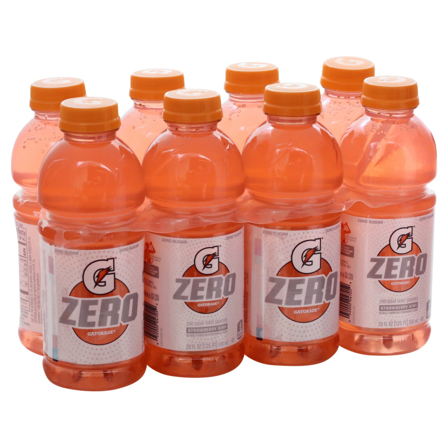 slide 1 of 1, Gatorade Zero Strawberry Kiwi Sports Drink - 8 ct; 20 fl oz, 8 ct; 20 fl oz