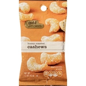 slide 1 of 1, CVS Gold Emblem Honey Roasted Cashews, 1.5 oz; 42 gram