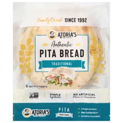 Atoria's Family Bakery Traditional Naan Bread 2 Each