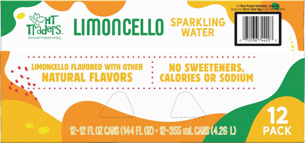 slide 2 of 2, HT Traders™ Limoncello Sparkling Water, 12 ct; 12 fl oz