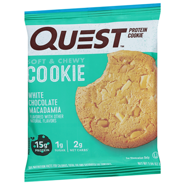 slide 1 of 1, Quest Nutrition Quest Protein Cookie, White Chocolate Macadamia, Soft & Chewy, 2.04 oz