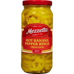 Mezzetta Hot Banana Pepper Rings- 16 fl oz