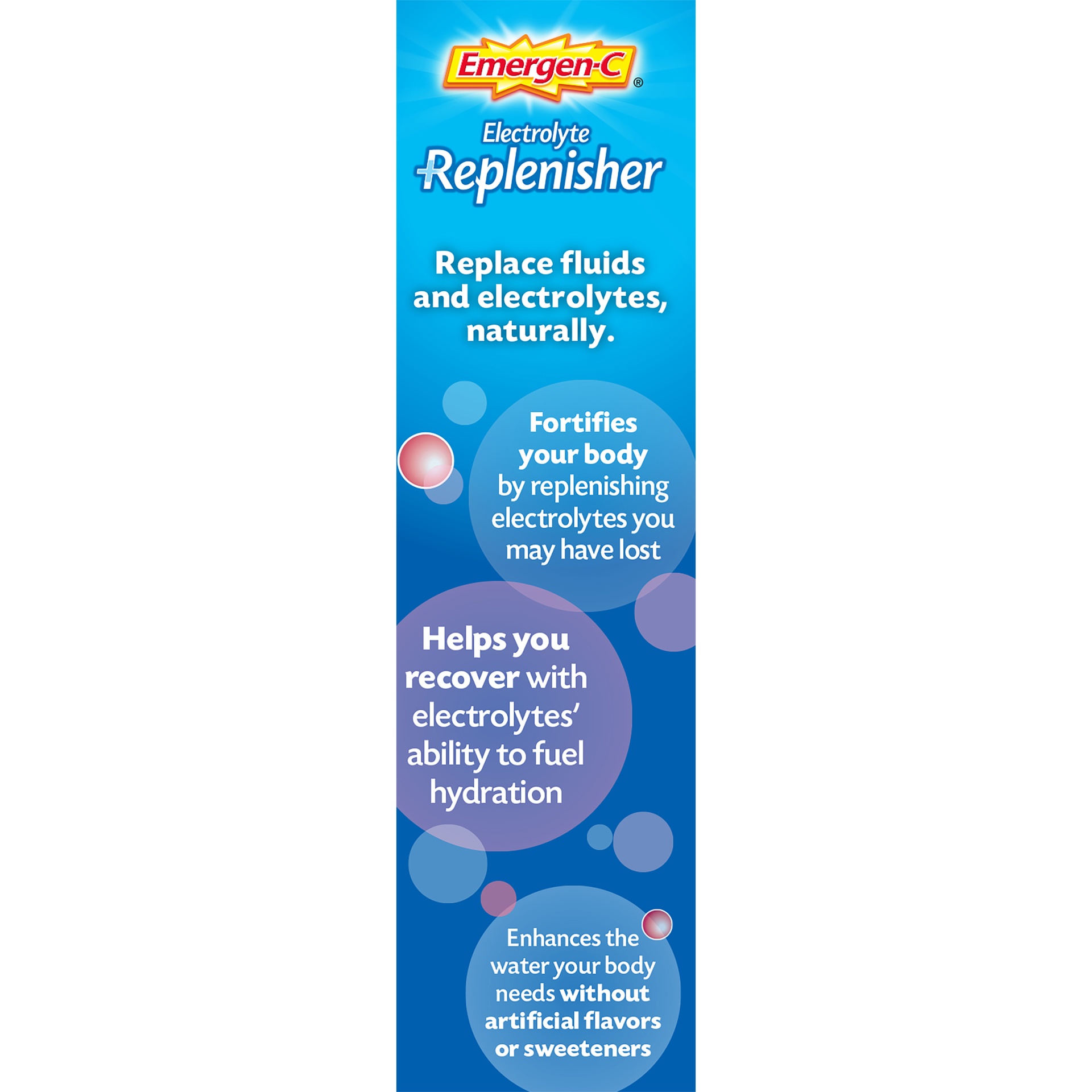 slide 4 of 8, Emergen-C  Emergen-C Electrolyte Replenisher Raspberry Electrolyte Replenishment Drink Mix, 90 ct; 0.33 oz