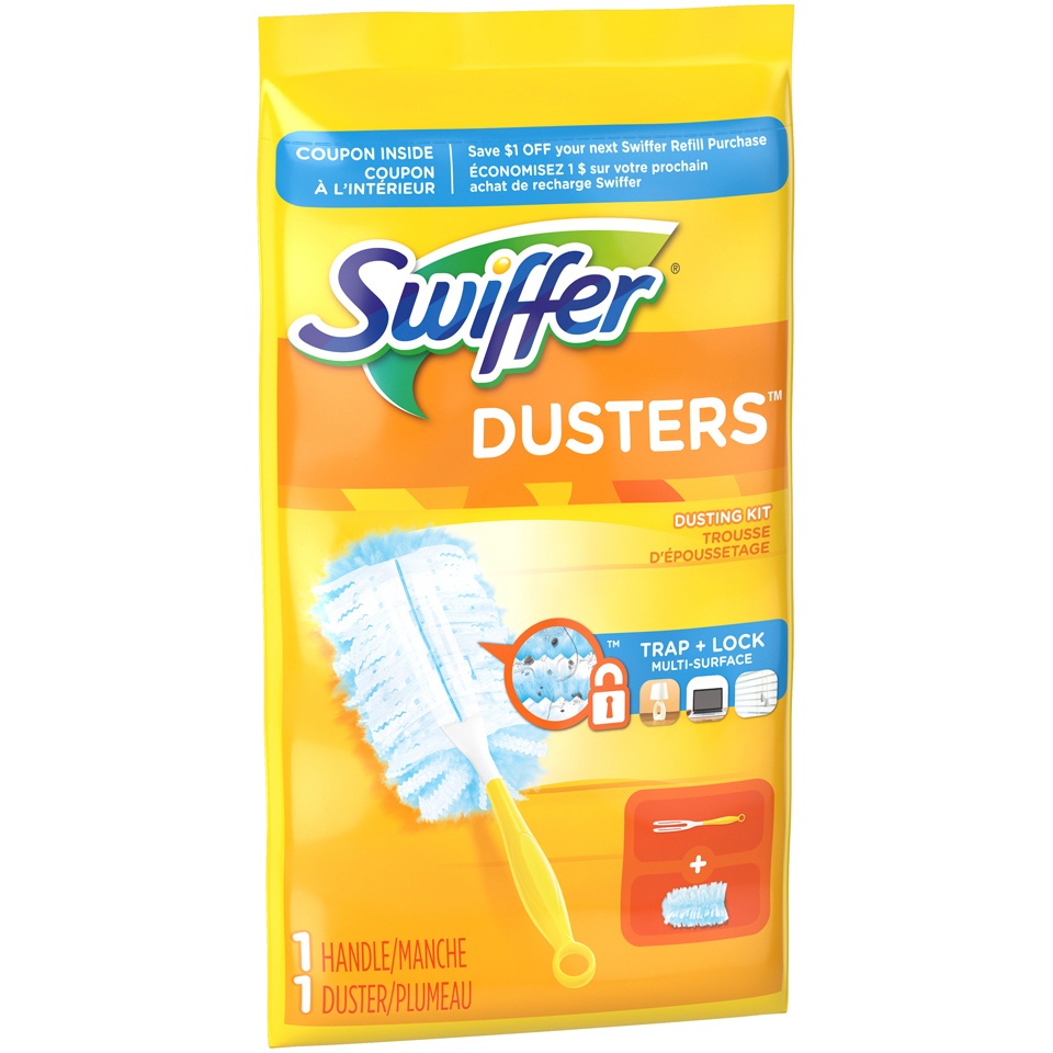 slide 2 of 2, Swiffer Dusters Dusting Kit 1 Handle, 1 Duster Pack, 1/Pack, 1 ct