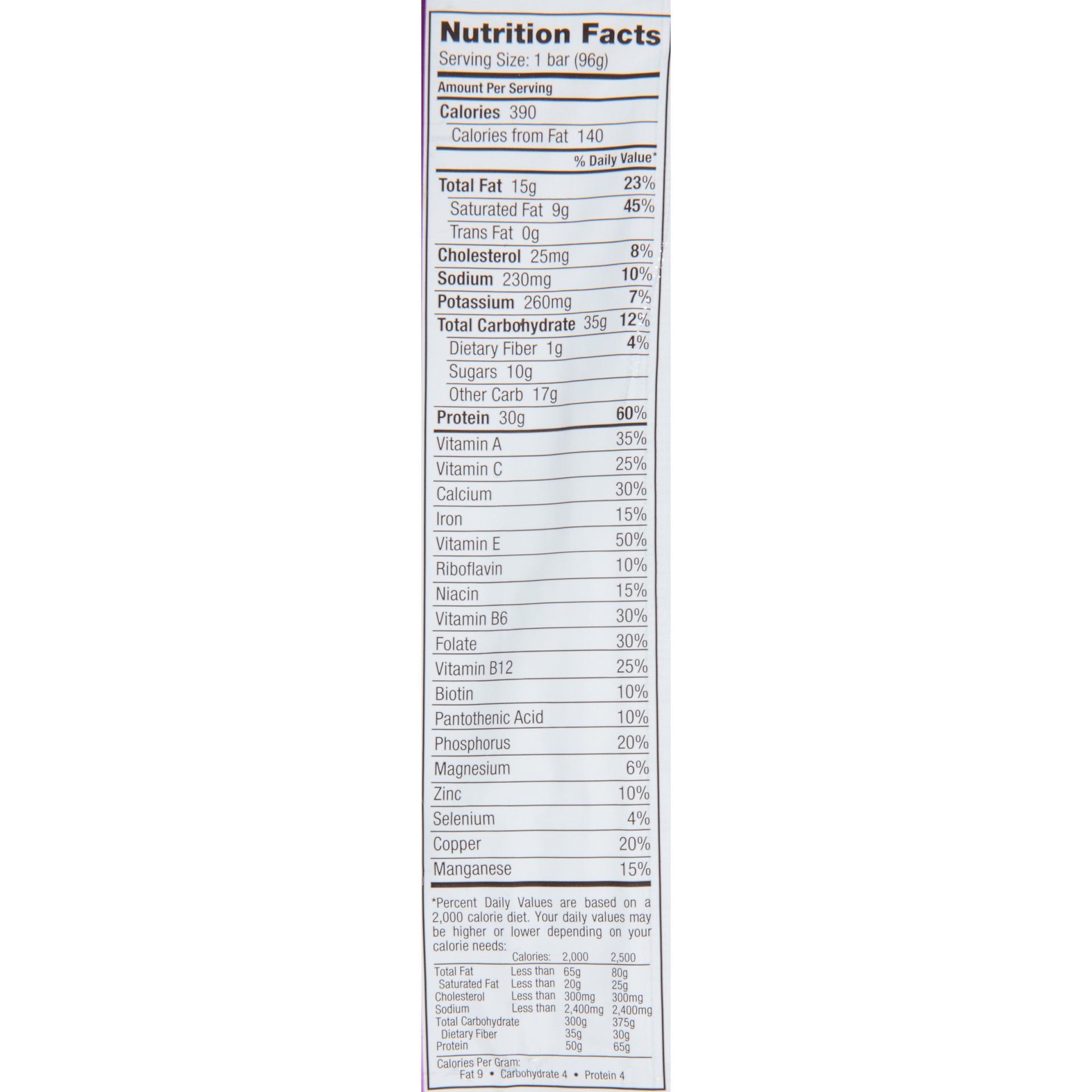 slide 6 of 6, Supreme Nutrition Protein Peanut Butter & Jelly High Protein Bar, 3.38 oz