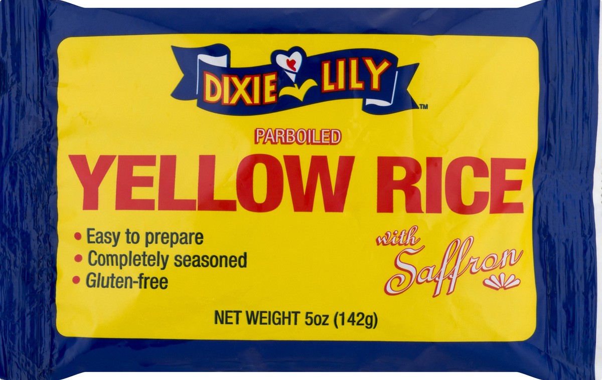 slide 4 of 9, Dixie Lily with Saffron Parboiled Yellow Rice 5 oz, 5 oz