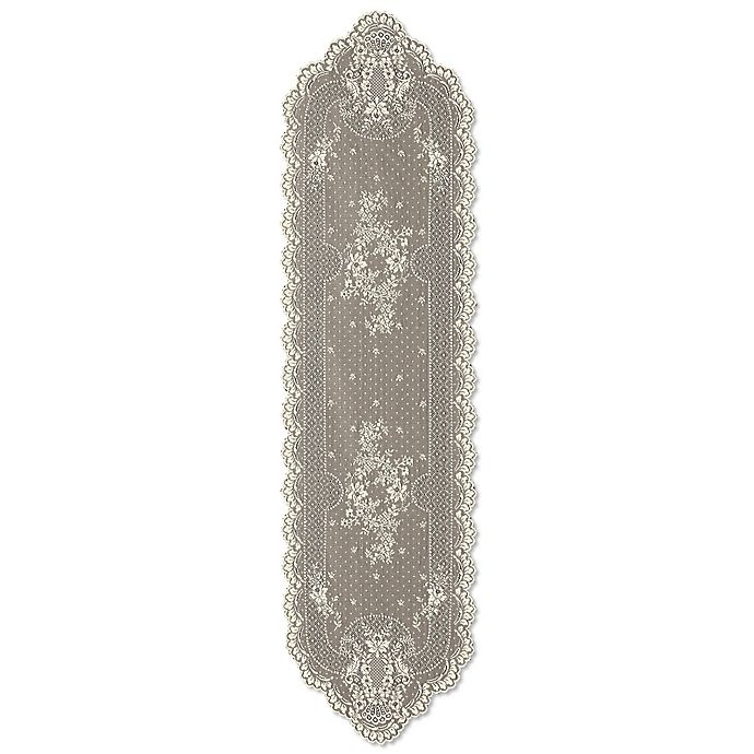 slide 1 of 1, Heritage Lace Floret Table Runner - Ecru, 55 in