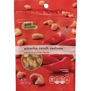 slide 1 of 1, CVS Gold Emblem Sriracha Ranch Cashews, 8 oz