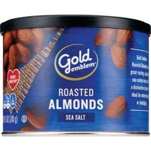 slide 1 of 1, CVS Gold Emblem Roasted Almonds, 8.5 oz