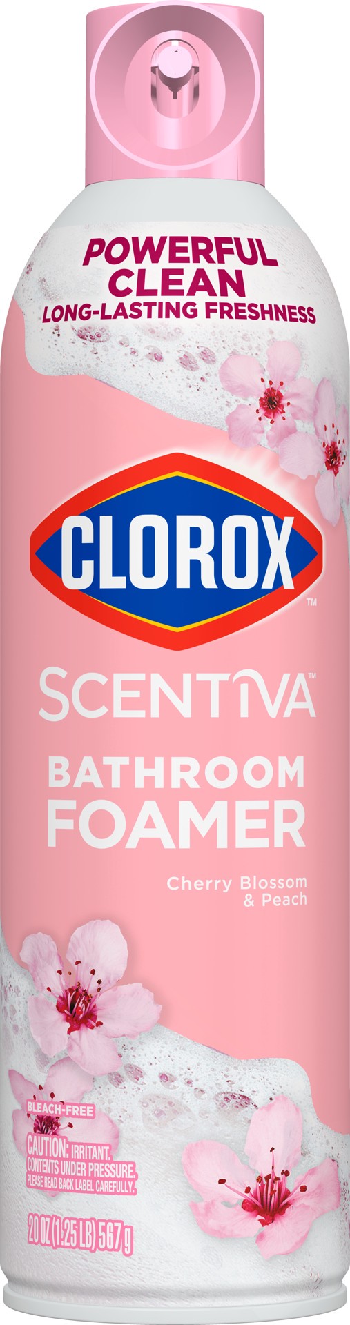 slide 1 of 5, Scentiva Bathroom Foamer, Cherry Blossom and Peach, 20 Ounces, 20 oz