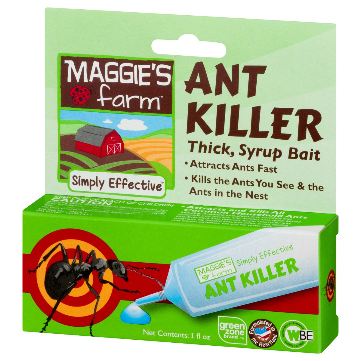 slide 10 of 10, Maggie's Farm Simply Effective Ant Killer 1 oz, 1 fl oz