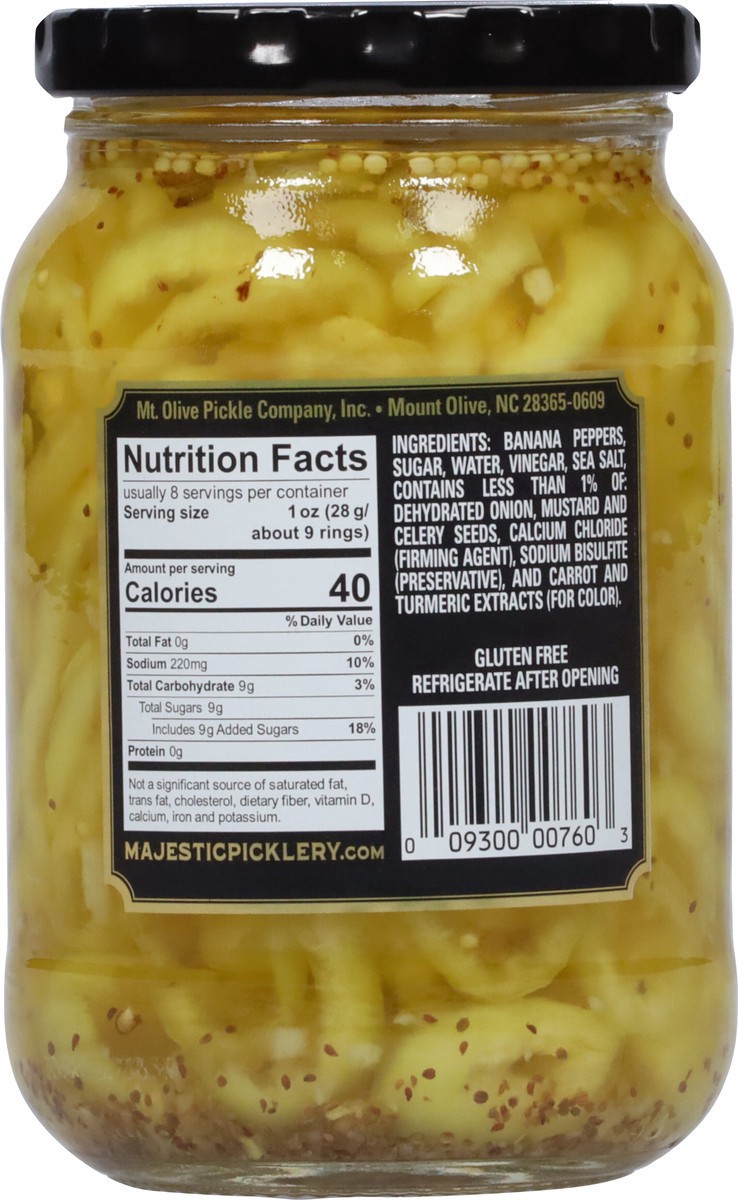 slide 8 of 14, Mt Olive Banana Pepper Ring, 16 fl oz