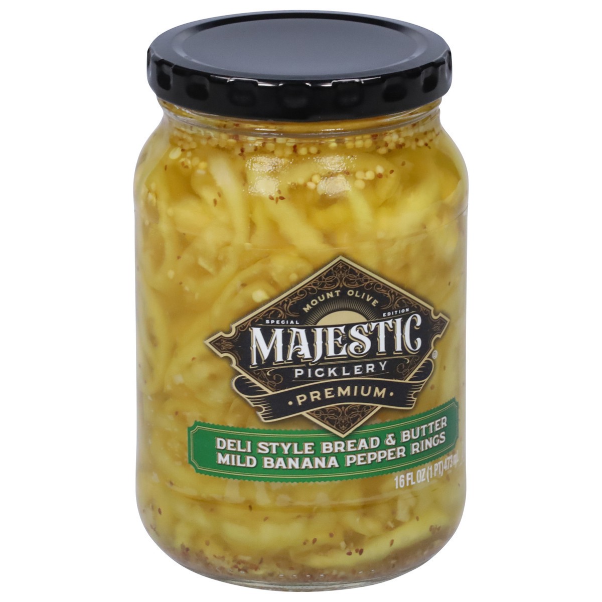 slide 12 of 14, Mt Olive Banana Pepper Ring, 16 fl oz