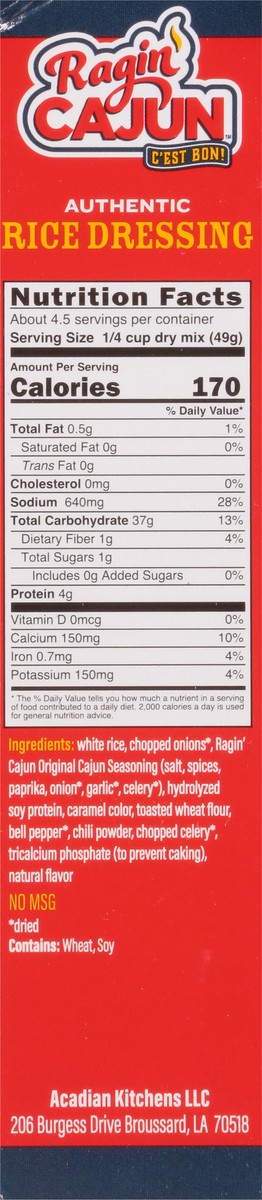 slide 3 of 9, Ragin' Cajun Authentic Rice Dressing Mix 8 oz, 8 oz