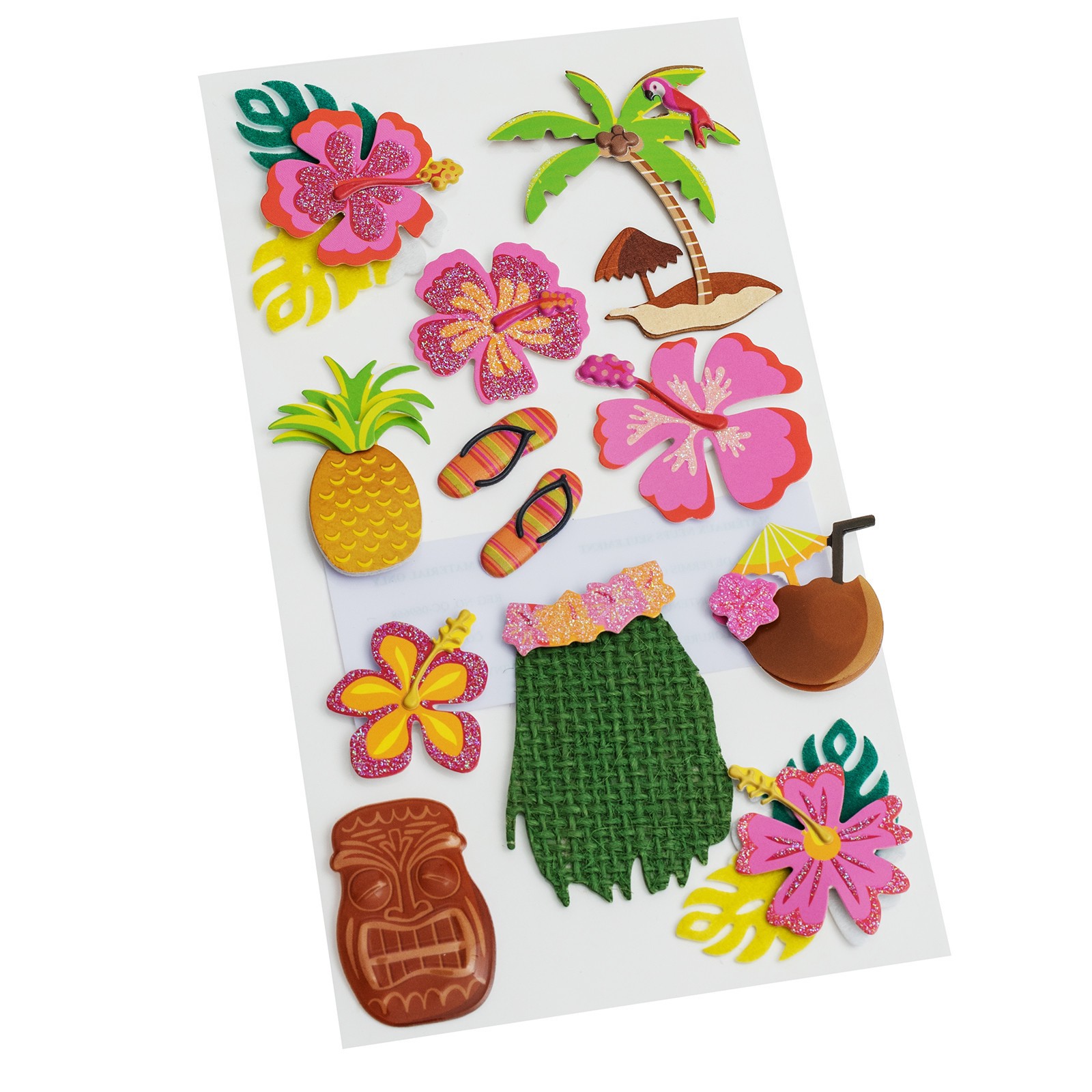 slide 2 of 4, Hawaiian Vacation Dimensional Stickers By Recollections, 3.75 in x 6.75 in