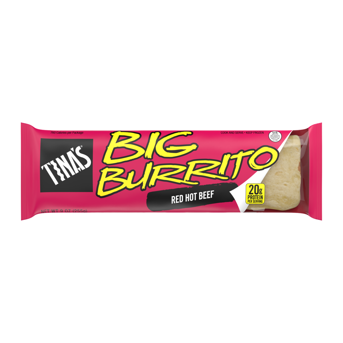 slide 1 of 9, Tina's Burrito, 9 oz