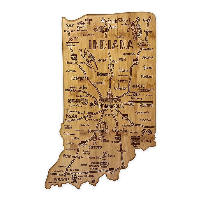 slide 1 of 1, Totally Bamboo Indiana Destination Cutting Board, 1 ct