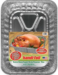 Handi-foil Extra Deep Super King Roaster Pan with Handles