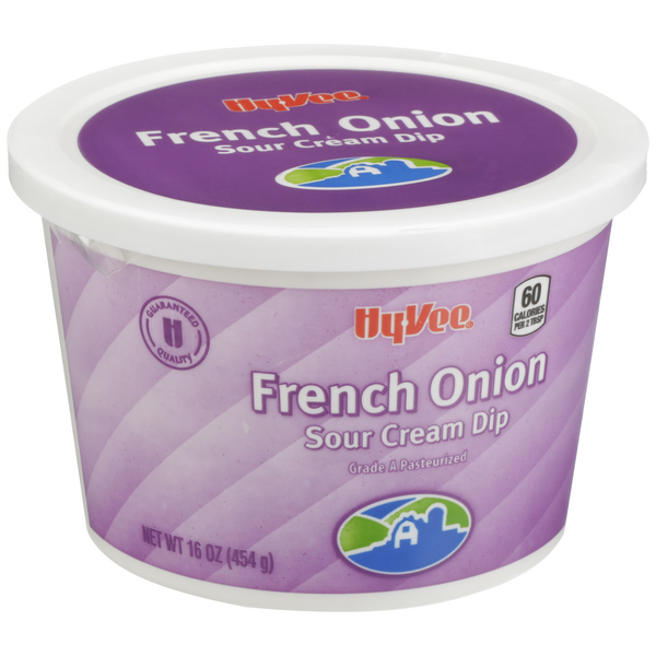 slide 1 of 8, Hy-vee French Onion Sour Cream Dip, 16 oz