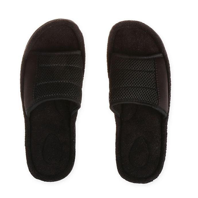 slide 1 of 1, Therapedic X-Large Men's Slide Slipper - Black, 1 ct