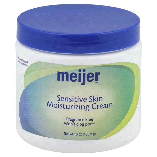 slide 1 of 1, Meijer Sensitive Skin Moisturizing Cream, 16 oz