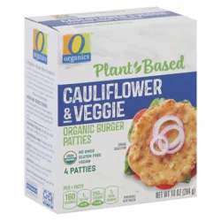 O Orgnc Plant Based Caulflwr Veg Patties