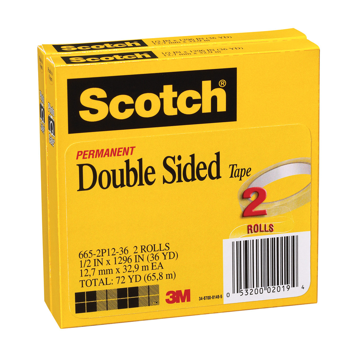 slide 2 of 2, Scotch Double-Sided Tape, 2 ct