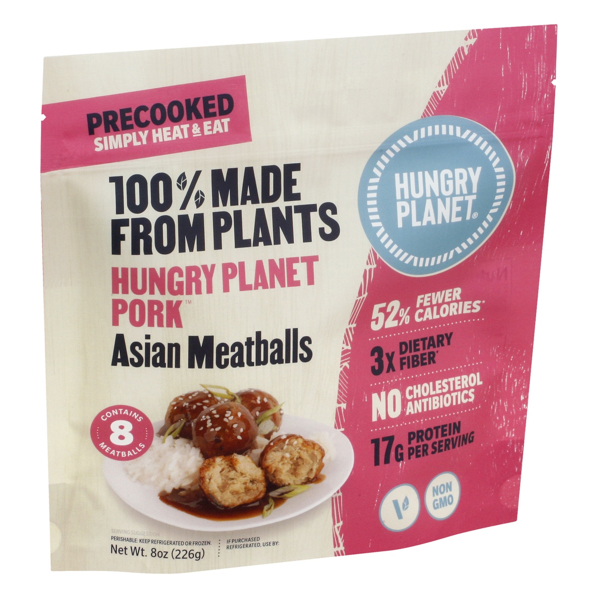 slide 2 of 9, Hungry Planet Asian Meatballs Plant Base, 8 oz