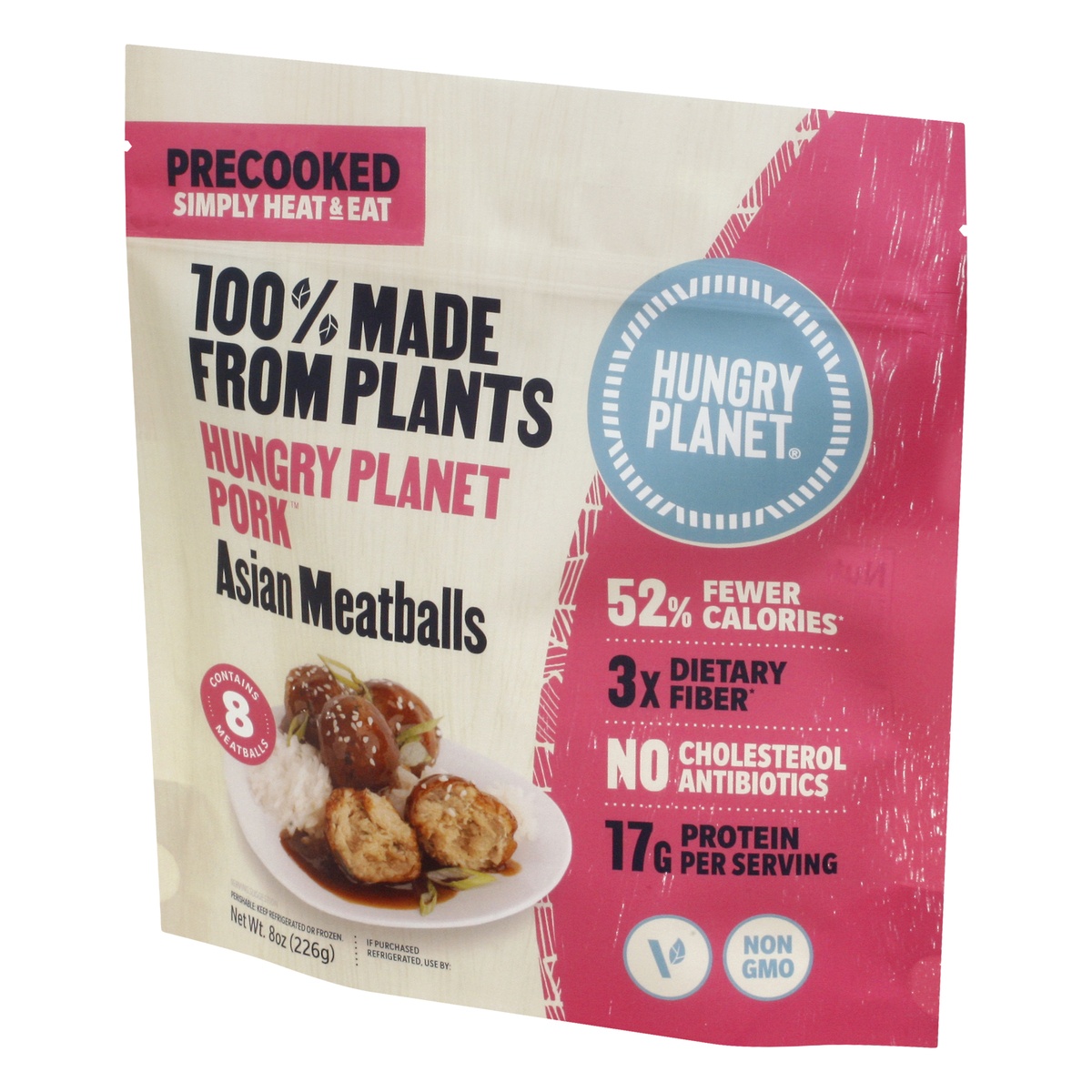slide 3 of 9, Hungry Planet Asian Meatballs Plant Base, 8 oz