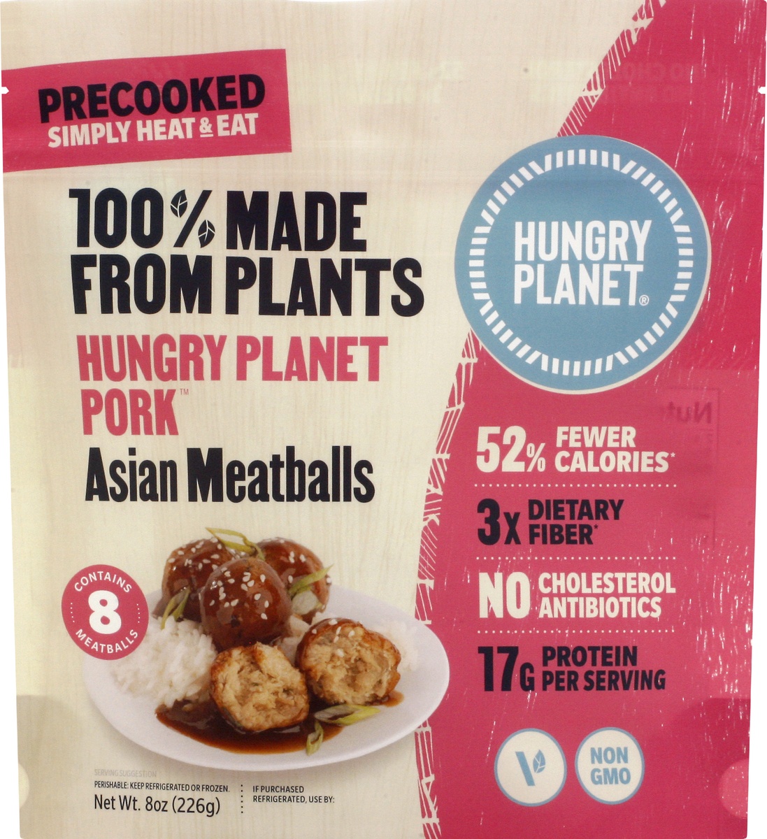 slide 6 of 9, Hungry Planet Asian Meatballs Plant Base, 8 oz