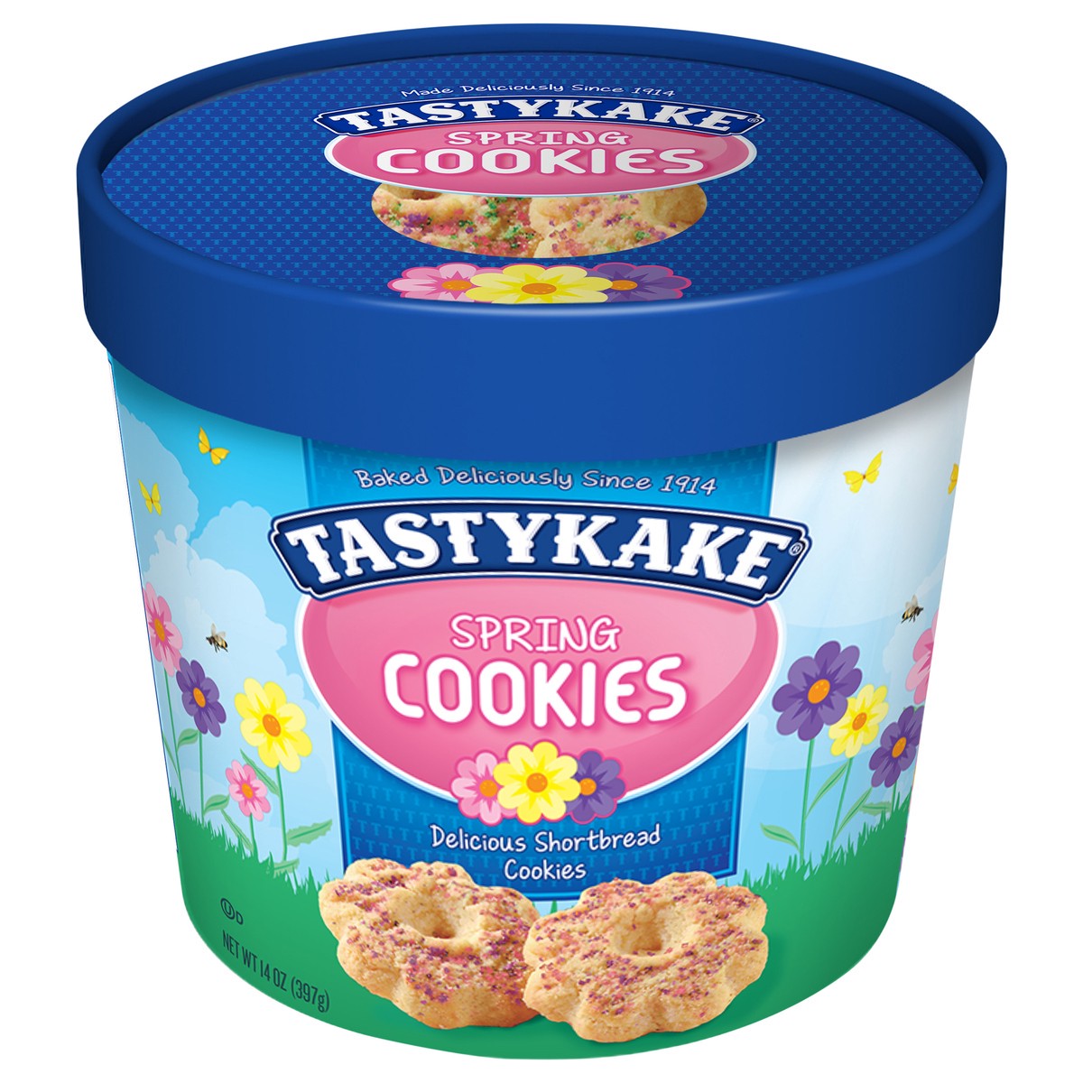 slide 1 of 9, Tastykake Shortbread Cookies, Shortbread Cookies, 14 oz Tub, 14 oz