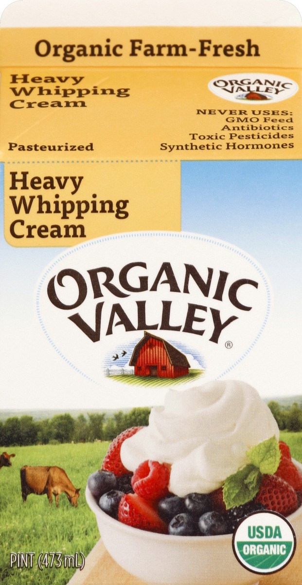 slide 5 of 6, Organic Valley Heavy Whipping Cream 1 pt, 1 pint