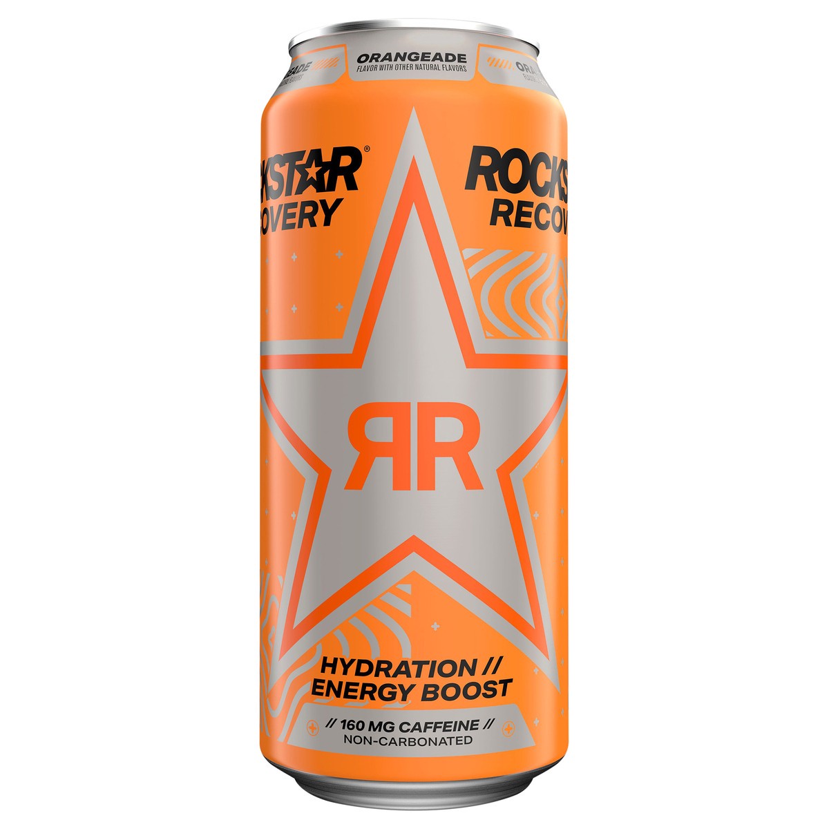 slide 1 of 1, Rockstar Recovery Energy Drink Orange 16 Fl Oz, 16 fl oz