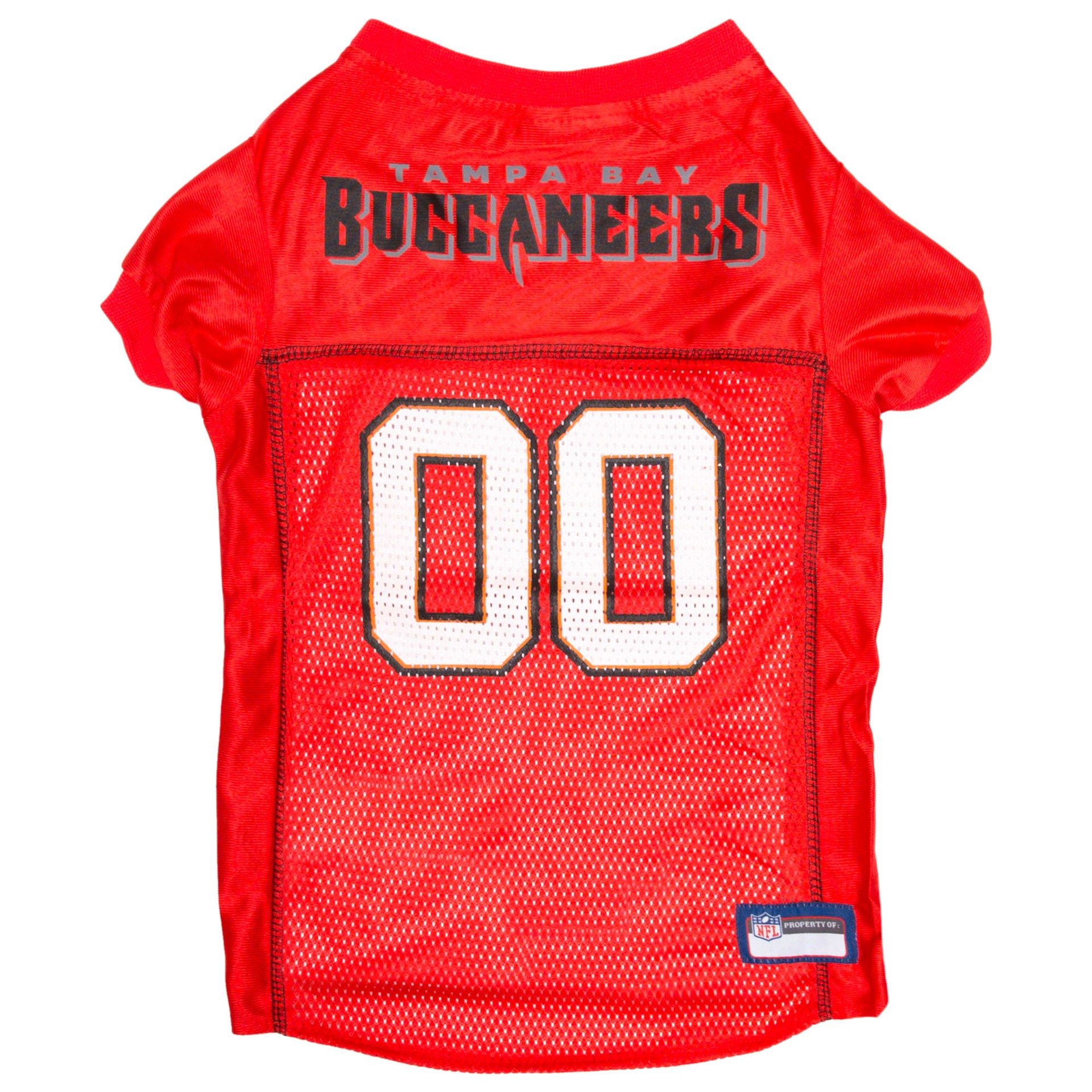 slide 1 of 1, Pets First Tampa Bay Buccaneers NFL Mesh Pet Jersey, LG