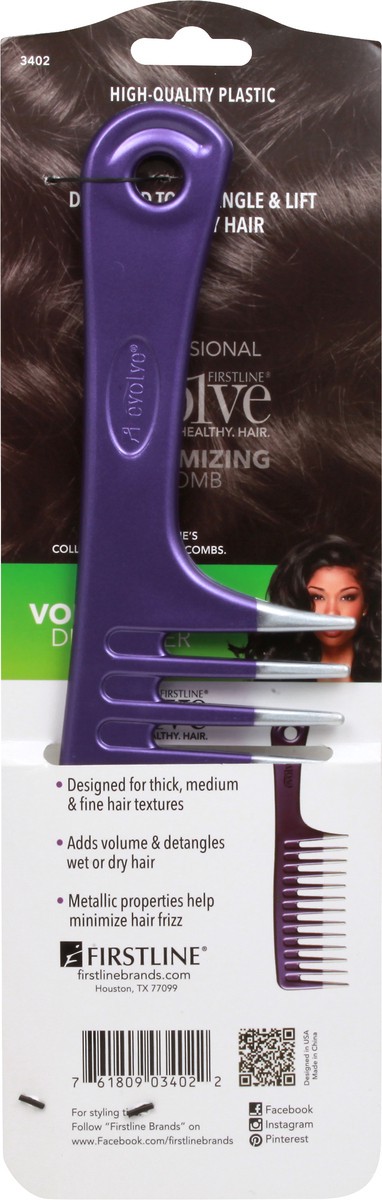 slide 5 of 7, Evolve Professional Volumizing Detangler Comb 1 ea, 1 ct