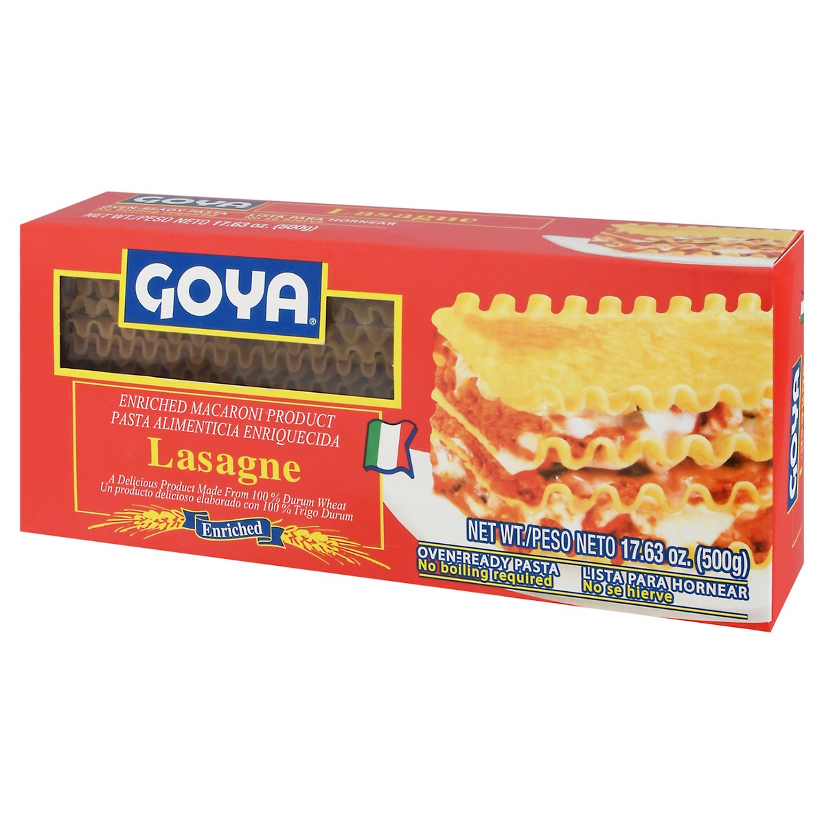 slide 6 of 14, Goya Enriched Lasagne 17.63 oz, 17.63 oz