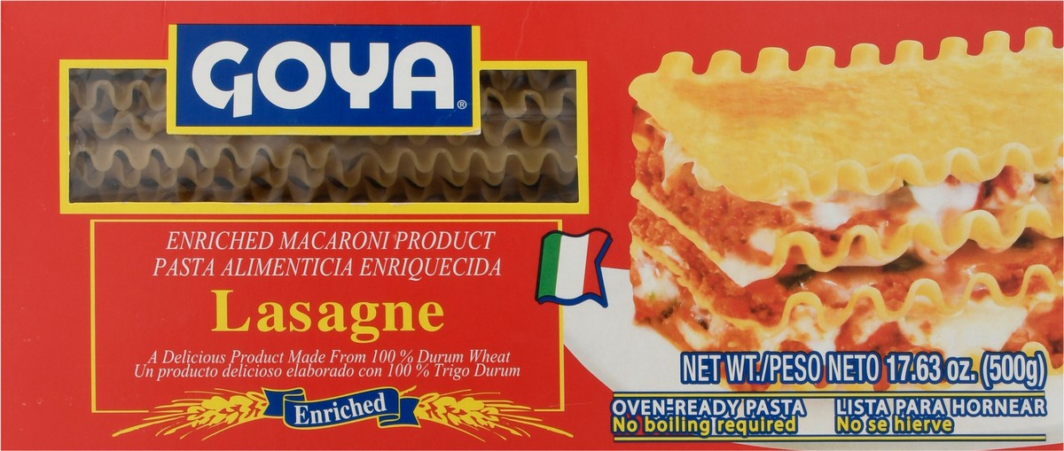 slide 9 of 14, Goya Enriched Lasagne 17.63 oz, 17.63 oz