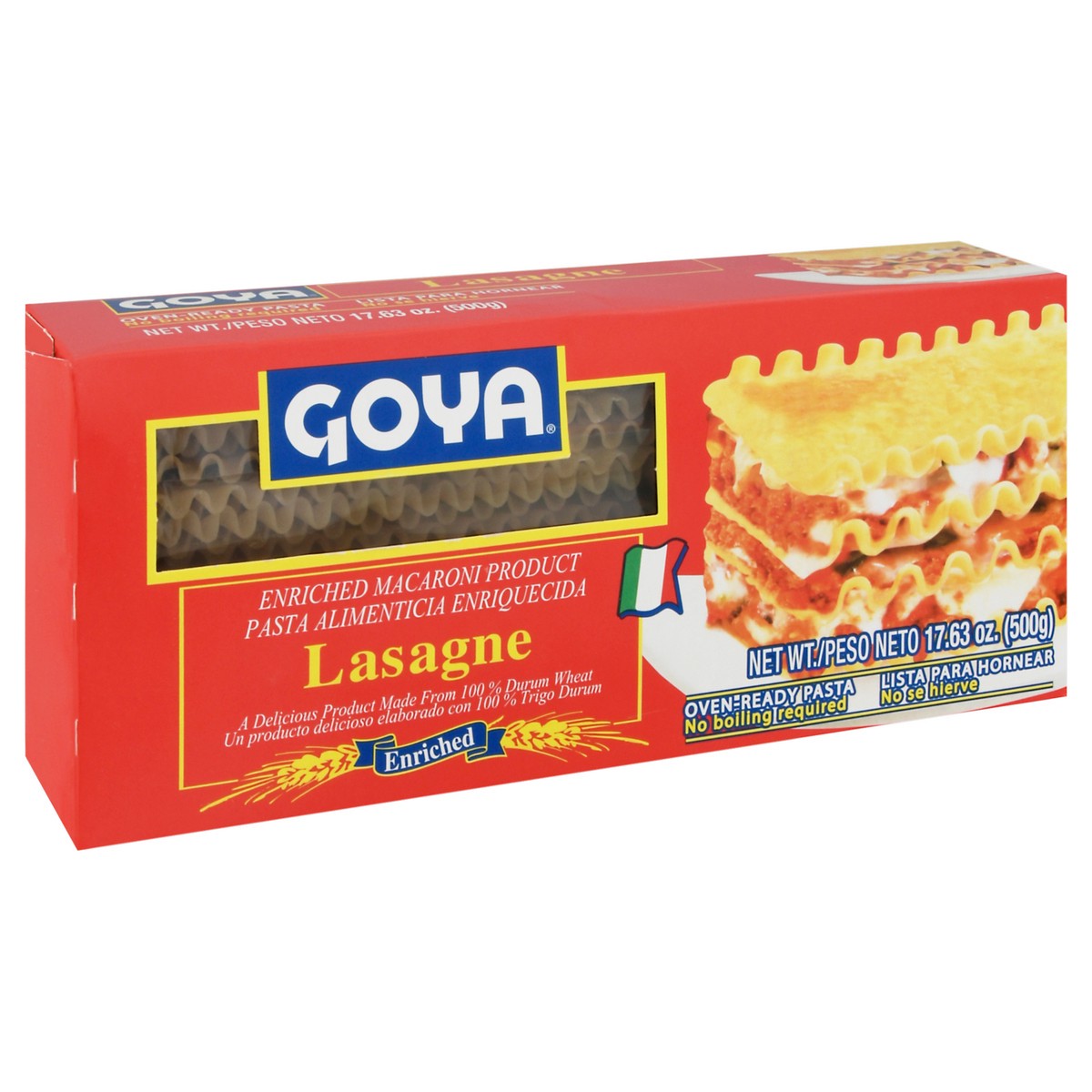 slide 13 of 14, Goya Enriched Lasagne 17.63 oz, 17.63 oz