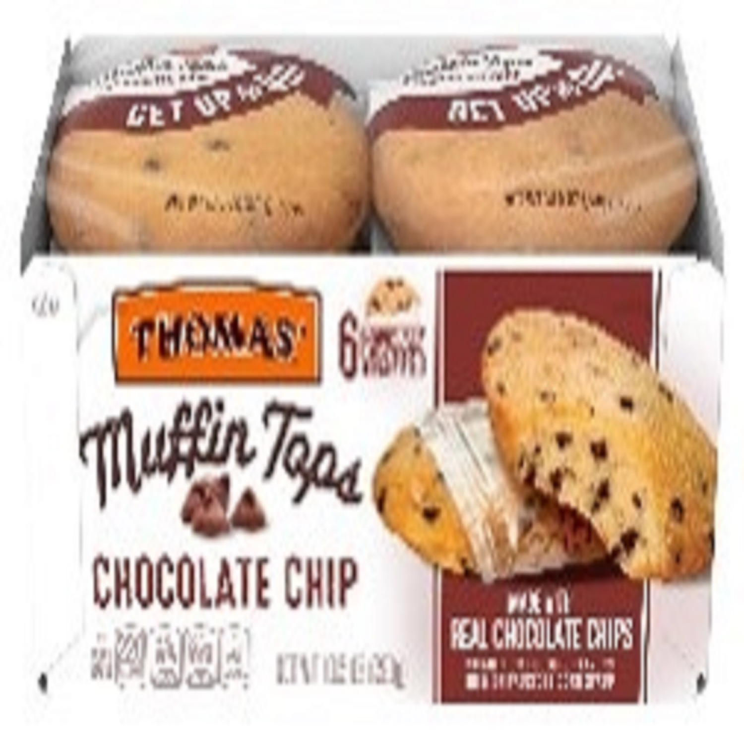 slide 1 of 1, Thomas' Chocolate Chip Chocolate Muffin Tops, 6 packs, 10.5 oz, 6 ct